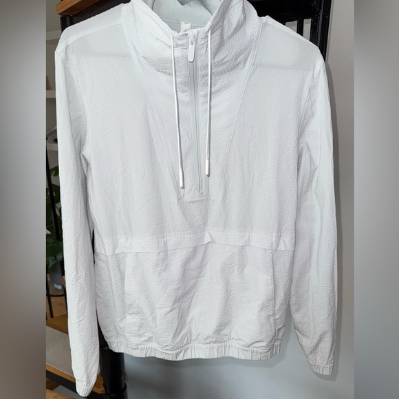 Lululemon Pack Light Pullover Packable Jacket Size 4 Blue Ocean Air 1/2 Zip - Picture 1 of 11